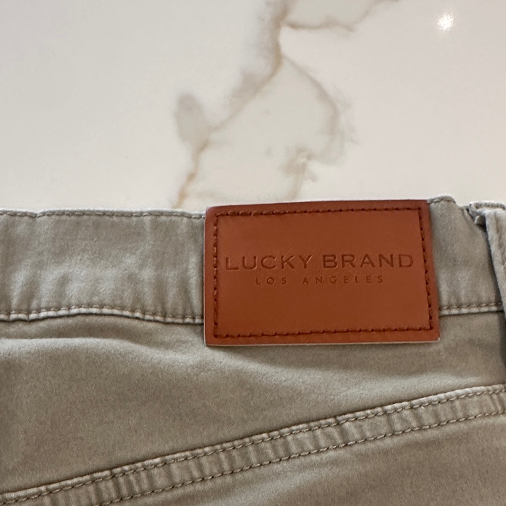 Lucky Brand Mens Beige Slim Jeans Size 3030